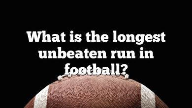What is the longest unbeaten run in football?