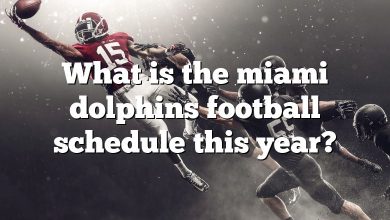 What is the miami dolphins football schedule this year?