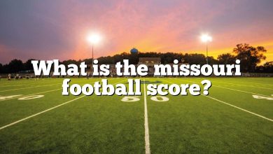 What is the missouri football score?