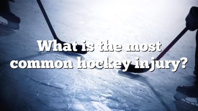 What is the most common hockey injury?