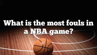 What is the most fouls in a NBA game?