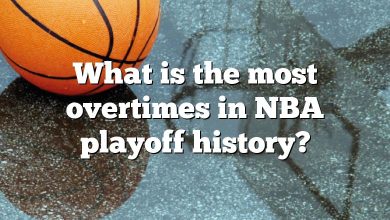 What is the most overtimes in NBA playoff history?