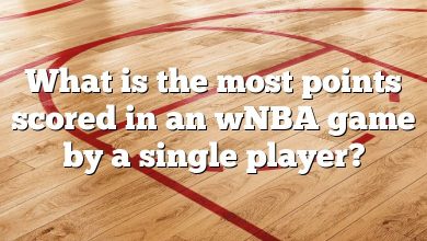 What is the most points scored in an wNBA game by a single player?