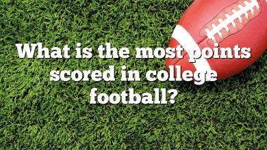 What is the most points scored in college football?