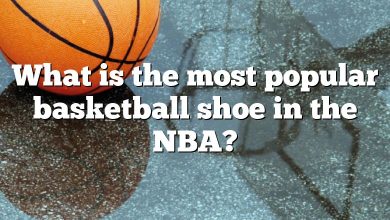 What is the most popular basketball shoe in the NBA?