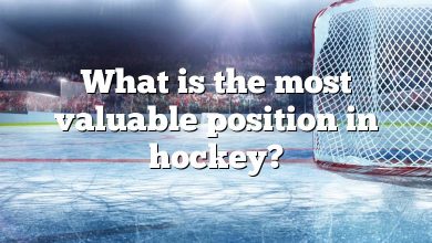 What is the most valuable position in hockey?