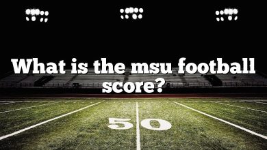 What is the msu football score?