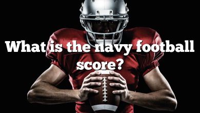 What is the navy football score?