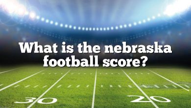 What is the nebraska football score?