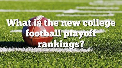 What is the new college football playoff rankings?
