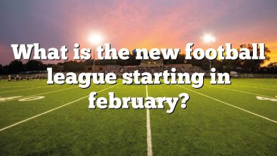 What is the new football league starting in february?