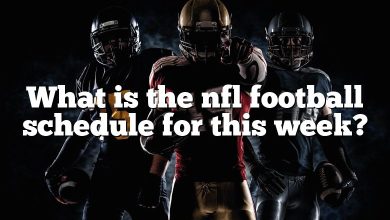 What is the nfl football schedule for this week?