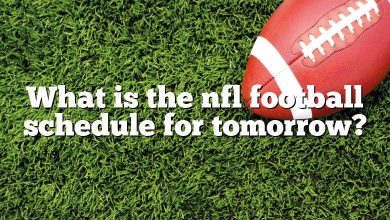 What is the nfl football schedule for tomorrow?