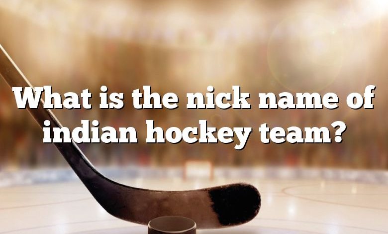 What is the nick name of indian hockey team?