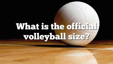 What is the official volleyball size?