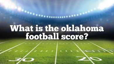 What is the oklahoma football score?