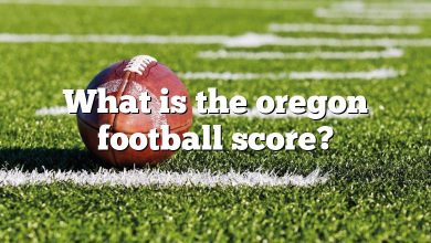 What is the oregon football score?