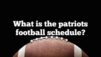 What is the patriots football schedule?