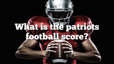 What is the patriots football score?