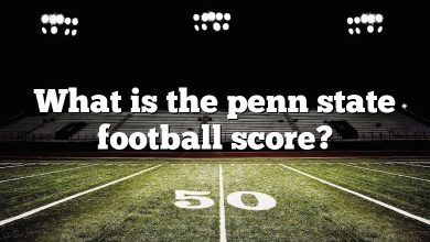 What is the penn state football score?