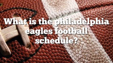 What is the philadelphia eagles football schedule?