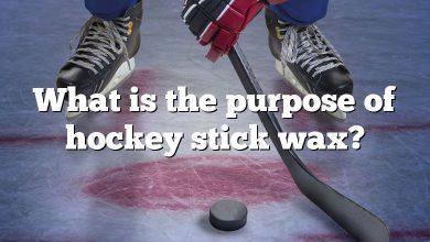 What is the purpose of hockey stick wax?