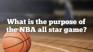 What is the purpose of the NBA all star game?