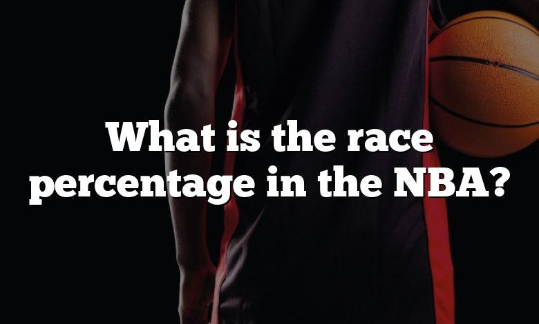 What is the race percentage in the NBA?