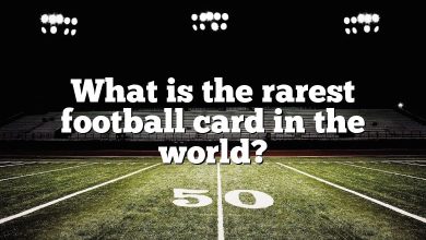 What is the rarest football card in the world?