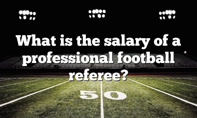 What is the salary of a professional football referee?