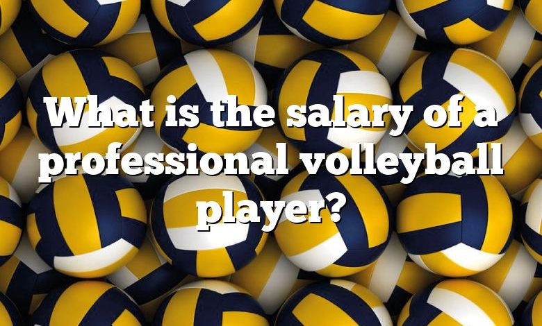 What is the salary of a professional volleyball player?