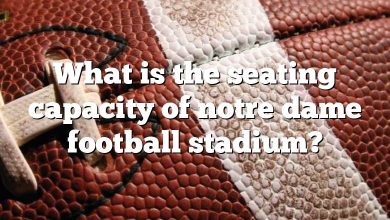 What is the seating capacity of notre dame football stadium?