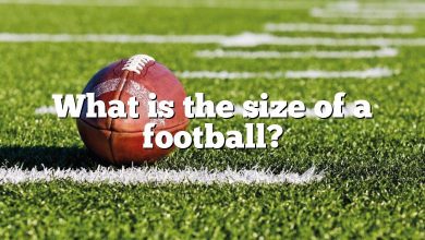 What is the size of a football?