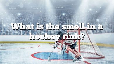 What is the smell in a hockey rink?