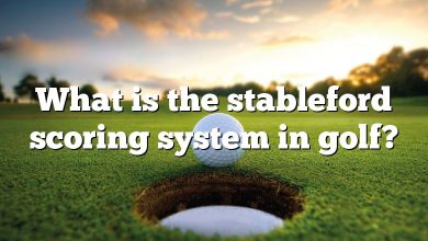 What is the stableford scoring system in golf?