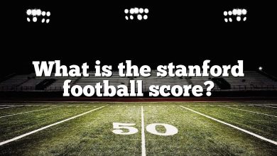 What is the stanford football score?