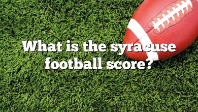 What is the syracuse football score?