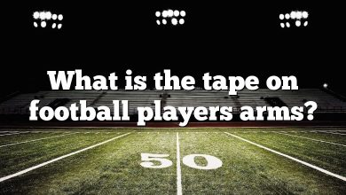 What is the tape on football players arms?