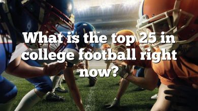 What is the top 25 in college football right now?