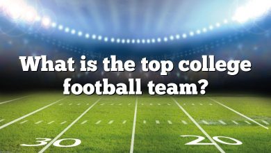 What is the top college football team?