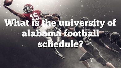 What is the university of alabama football schedule?