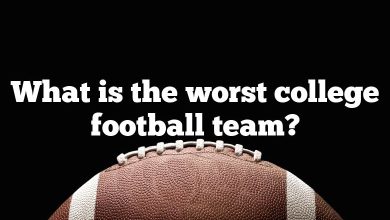 What is the worst college football team?