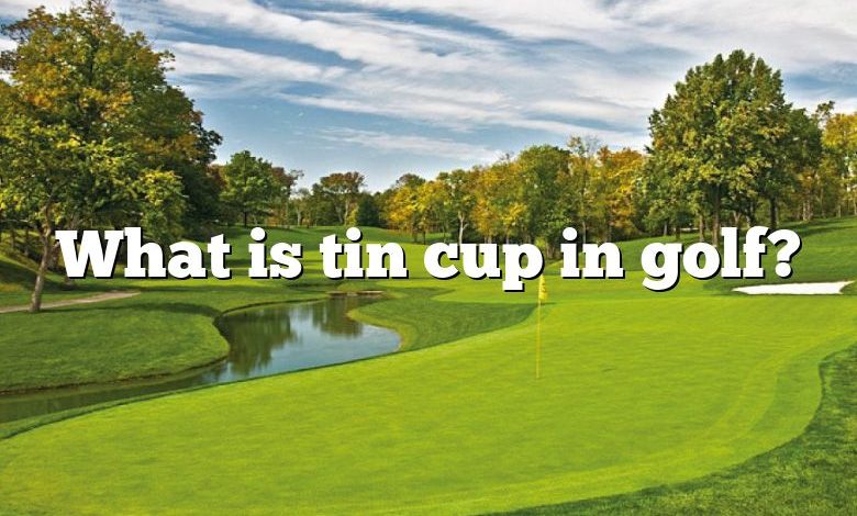 What is tin cup in golf?