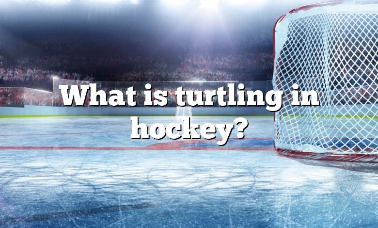 What is turtling in hockey?