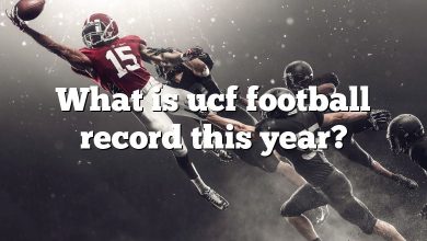 What is ucf football record this year?