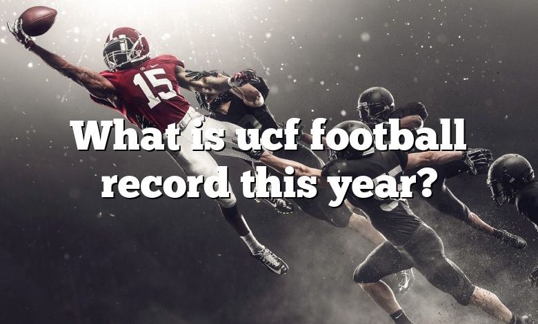 What is ucf football record this year?