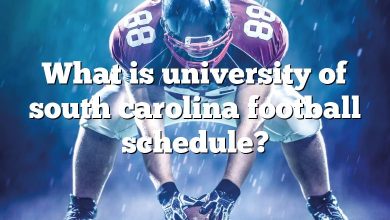 What is university of south carolina football schedule?