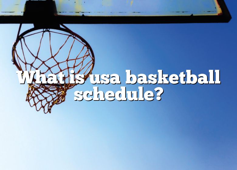 Basketball usa team game video