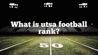 What is utsa football rank?