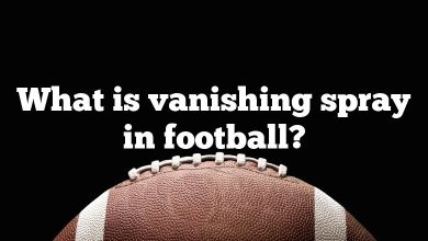 What is vanishing spray in football?